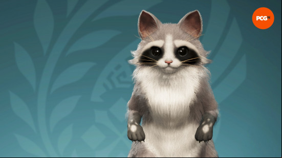 Monster Hunter Wilds palico design codes: A palico resembles a raccoon in the Monster Hunter Wilds character creation tool.