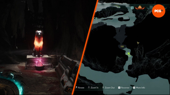 Doom The Dark Ages wolf statues: staring at a wolf statue in Ancestral Forge
