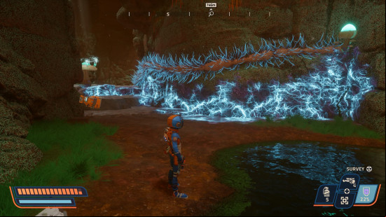 The third dormant fungal receptor connected to the fungal generator to open the Batterus Lo door in Revenge of the Savage Planet