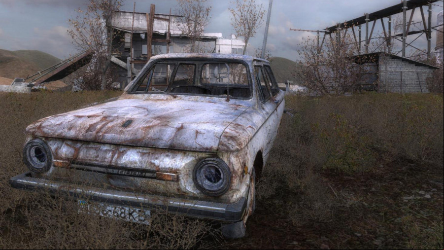 Stalker Shadow of Cheronbyl - A car in a field.