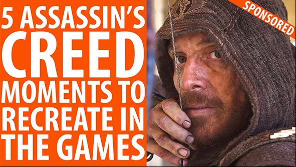 Eagle dives and battering the pope: we recreate the five best moments of the Assassin's Creed movie in the games
