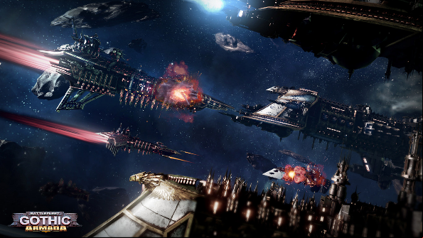 Battlefleet Gothic: Armada trailer sails through space in planet-wrecking cathedrals