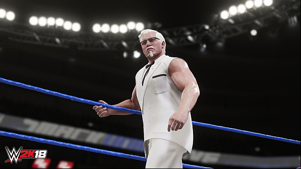 Colonel Sanders is in WWE 2K18
